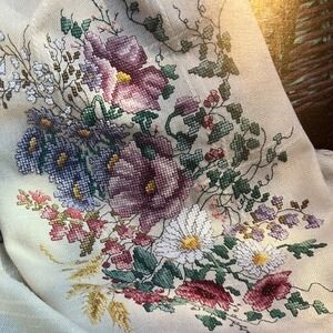 Awaken to Beauty Cross Stitch Pattern Book Floral by Mary Vincent Bertrand VTG